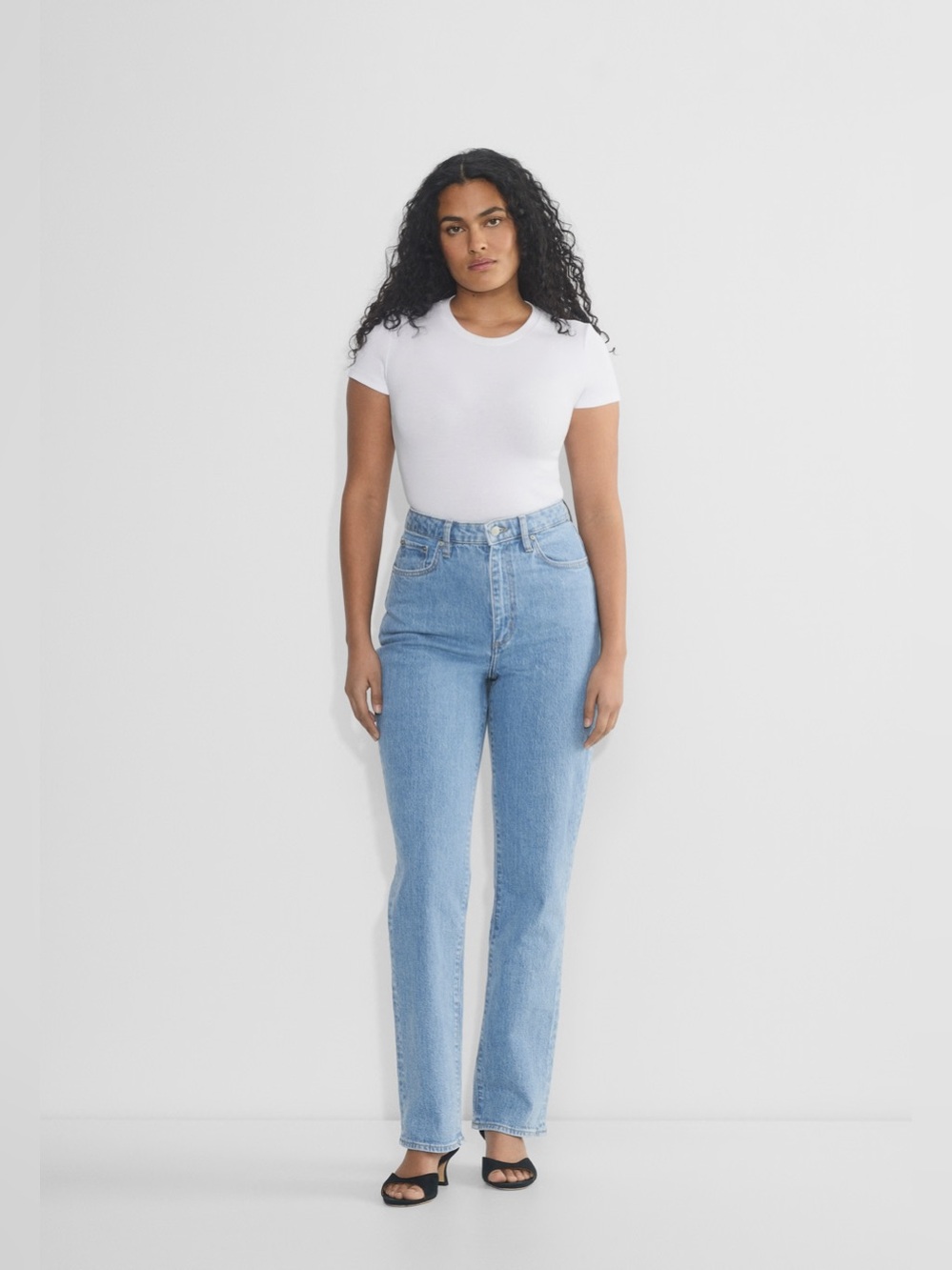 Denim Forum Aritzia Rowan Jeans Womens 29W Light Wash Blue Super Hi-Rise